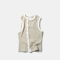 Core / Core Sleeveless Button Tank - Rhino