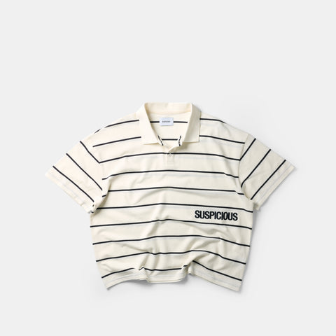 Core / Core Striped Piquet Polo - Natural