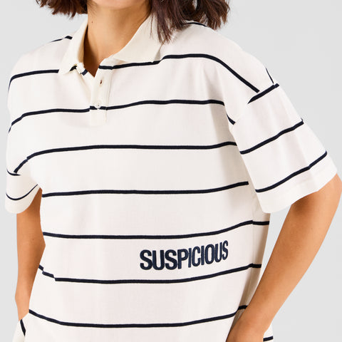 Core / Core Striped Piquet Polo - Natural