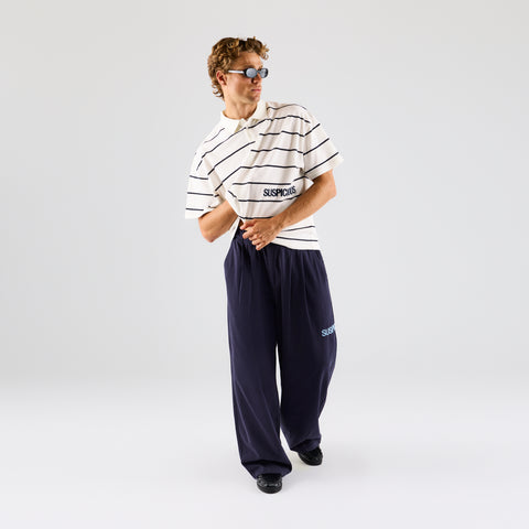 Core / Core Striped Piquet Polo - Natural