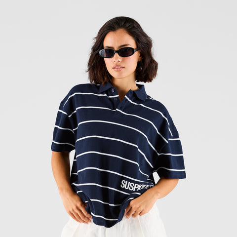 Core / Core Striped Piquet Polo - Nightfall
