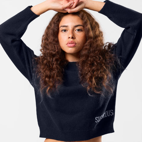 Winter2 / Core W High Neck Knit - Navy