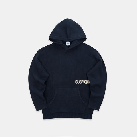 Winter1 / Core Knitted Hoodie - Navy