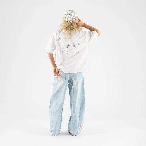 Football / Counter Tee - White