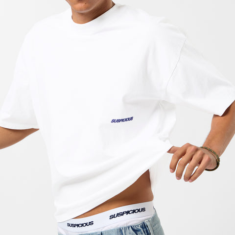 Bestsellers Variants / Court Vision Tee - White & Nightfall