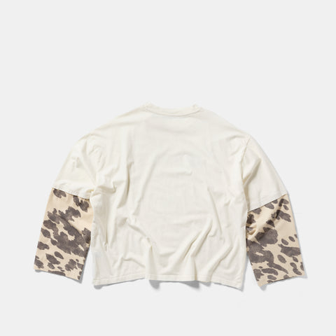 Suspicious Cowboys / Cow Layered Longsleeve - Natural