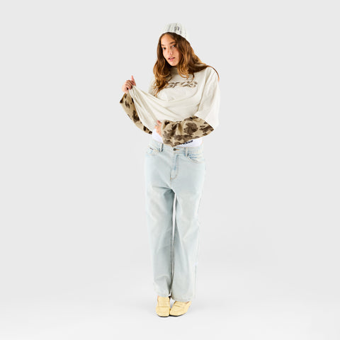 Suspicious Cowboys / Cow Layered Longsleeve - Natural