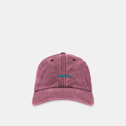 The Suspicious Smiley Cap - Crimson