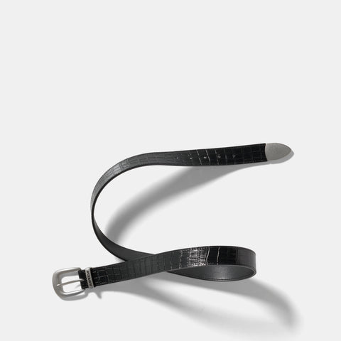 Suspicious Cowboys / Croco Belt - Black