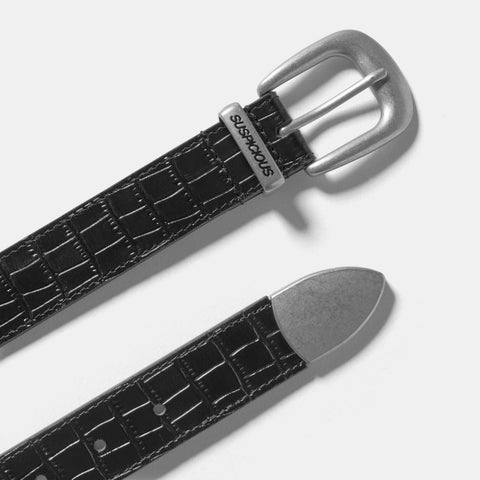 Suspicious Cowboys / Croco Belt - Black
