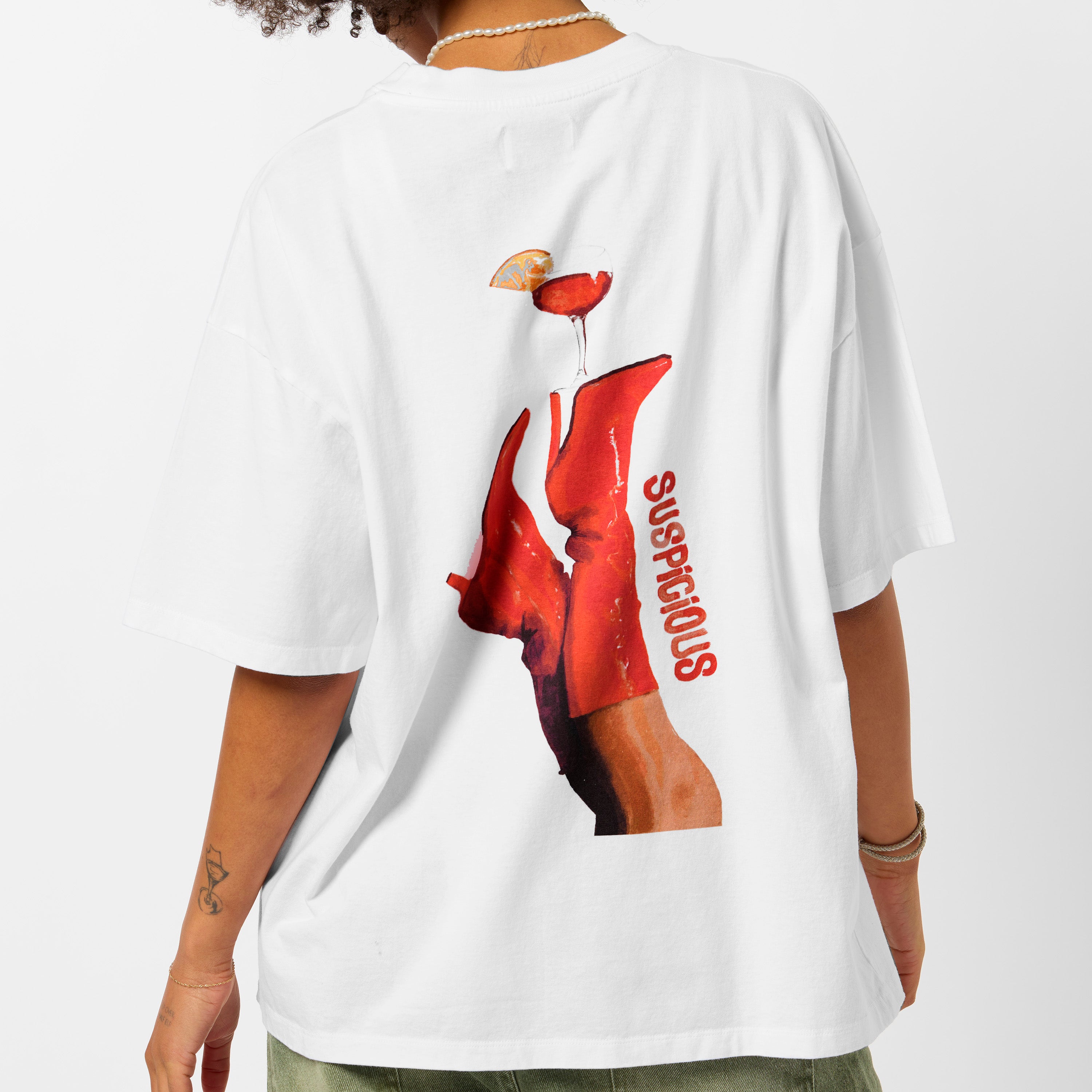 Dirty Heels Tee - White – Suspicious Antwerp