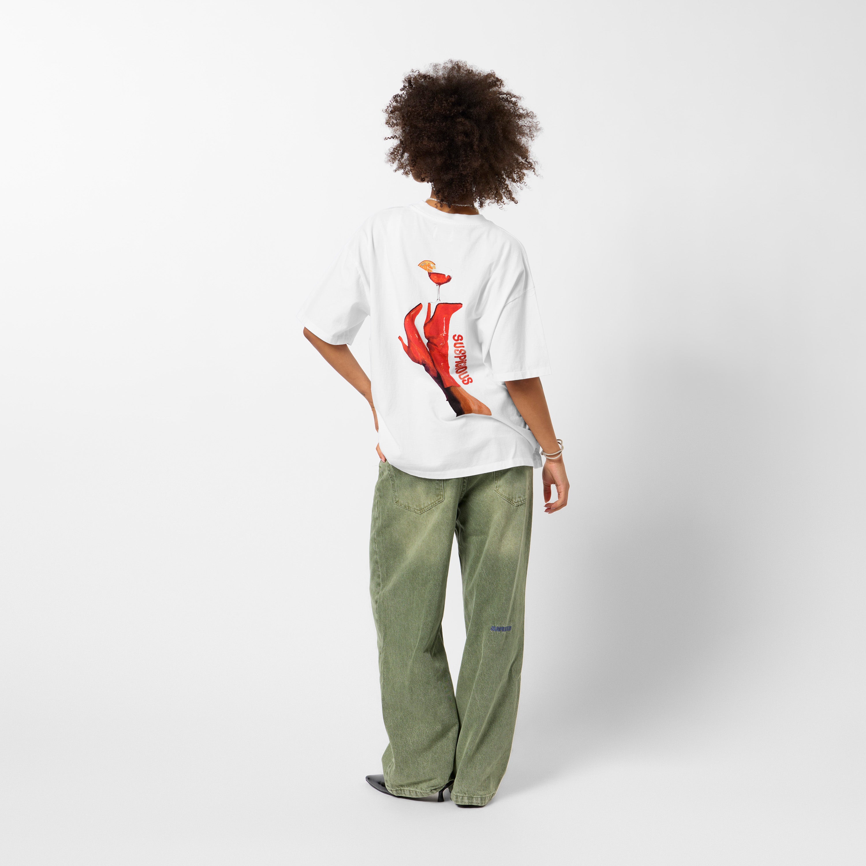 Dirty Heels Tee - White – Suspicious Antwerp