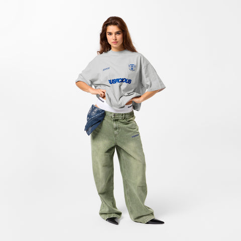 Bestsellers Variants / Emblem Tee - Ash & Big Blue