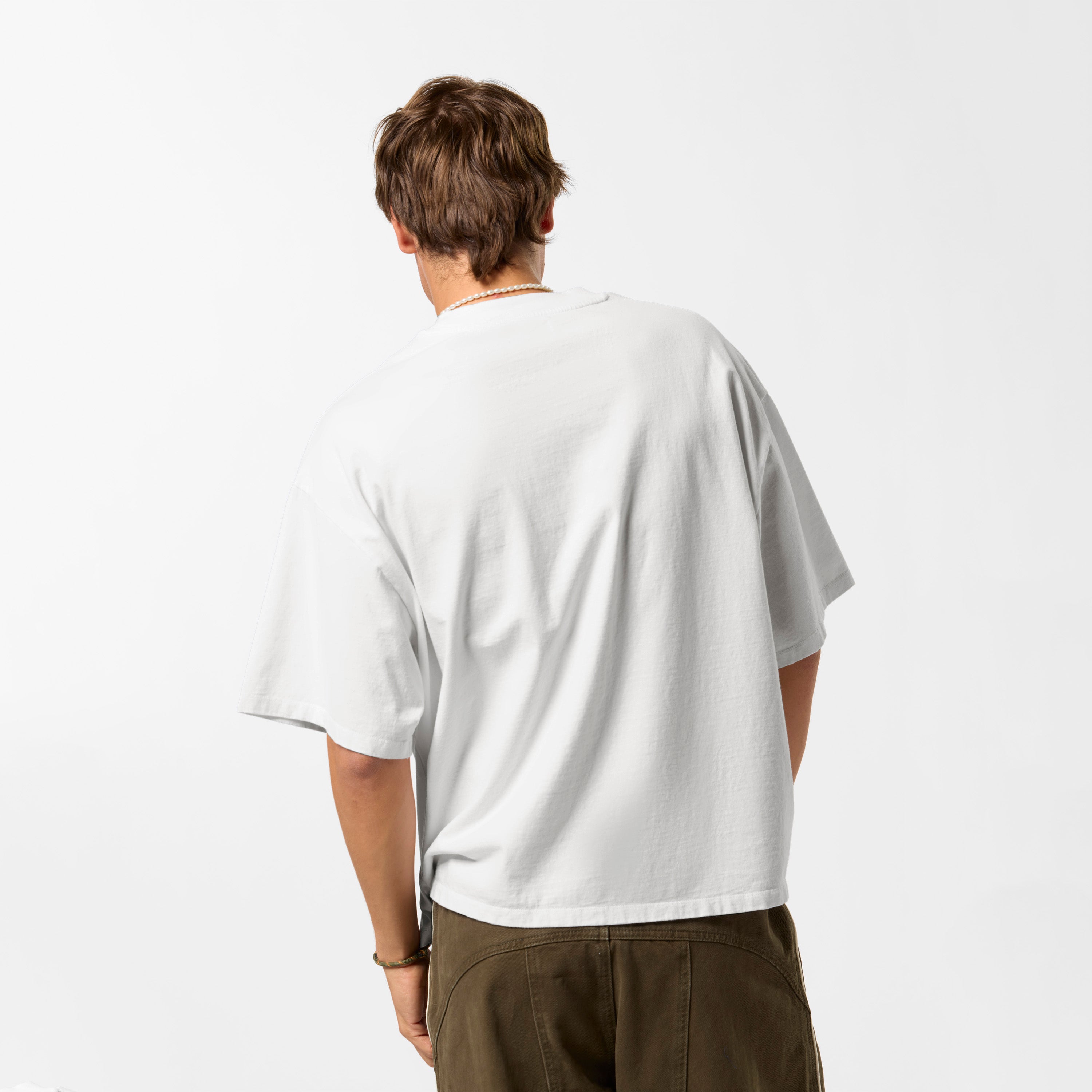 Emblem Tee - White & Nightfall – Suspicious Antwerp