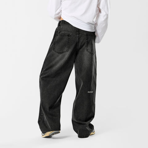 Softground / Essentials Baggy Jeans - Black