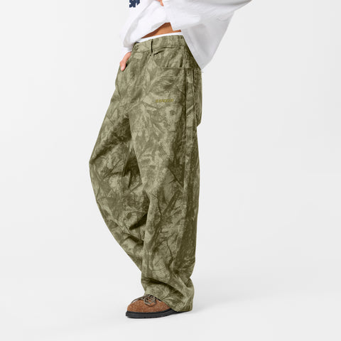 Softground / Essentials Baggy Jeans - Faded Leafs