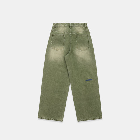 Softground / Essentials Baggy Jeans - Washed Green