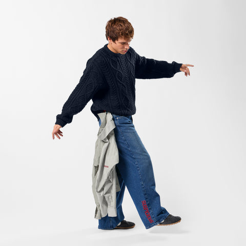 Winter2 / Essentials Big Knit - Navy