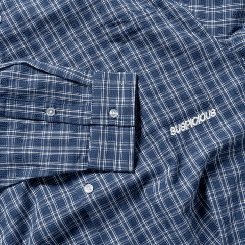 Suspicious Cowboys / Essentials Checked Shirt - Blue & White