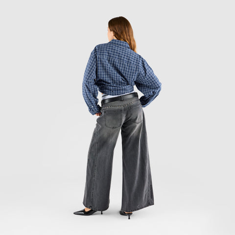 Suspicious Cowboys / Essentials Checked Shirt - Blue & White