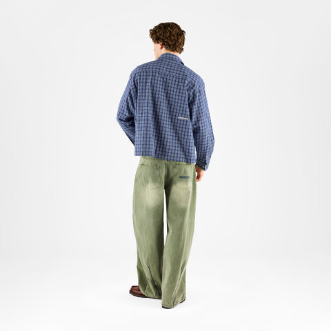 Suspicious Cowboys / Camisa Essentials a Cuadros - Azul y Blanco