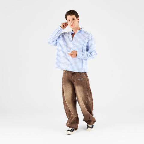Boat / Essentials Checkered Shirt - Light Blue