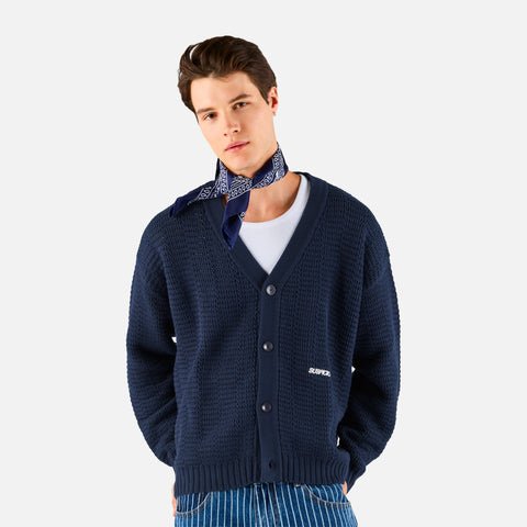 Boat / Essentials Crochet Cardigan - Nightfall