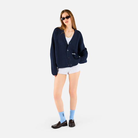 Boat / Essentials Crochet Cardigan - Nightfall
