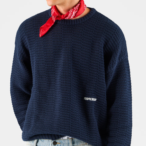 Boat / Essentials Crochet Sweat - Nightfall