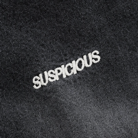 Leopard / Essentials Flairy Jeans - Washed Black