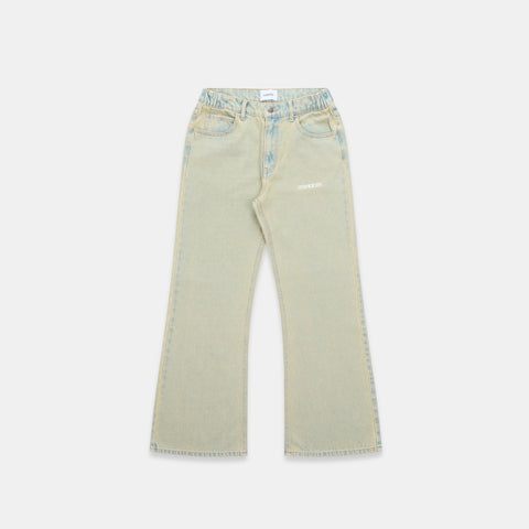 Leopard / Essentials Flairy Jeans - Washed Nomad