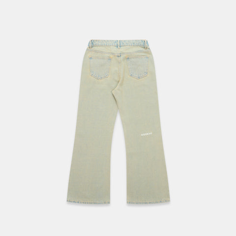 Leopard / Essentials Flairy Jeans - Washed Nomad