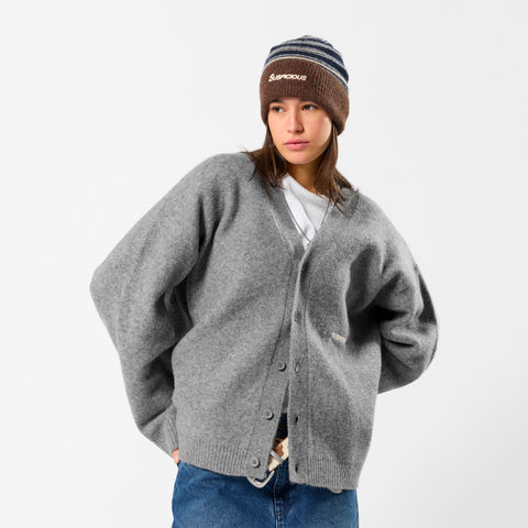 Winter 5 / Essentials Knitted Cardigan - Neutral Heather