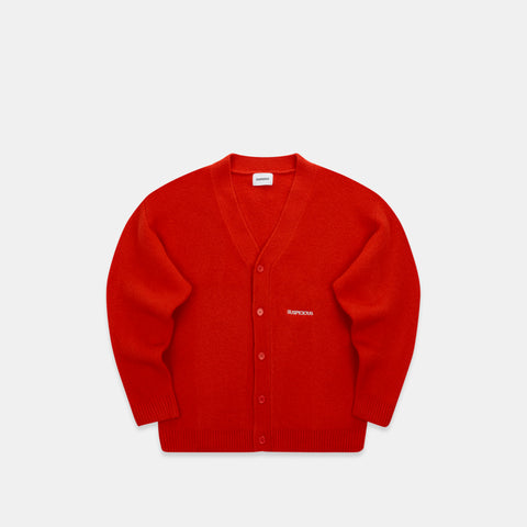 Polkaline / Essentials Knitted Cardigan - Red