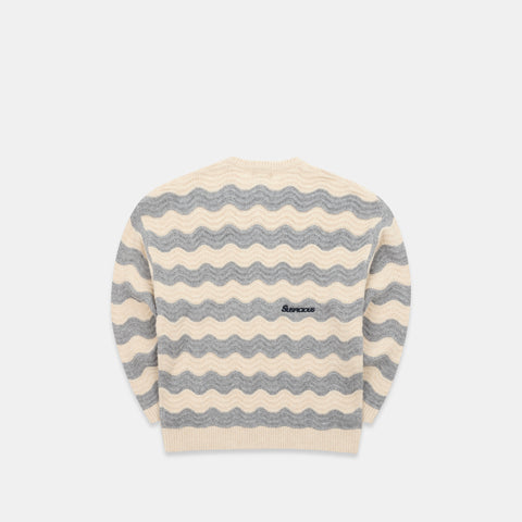 Winter3 / Essentials Knitted Wavy Sweat - Dune