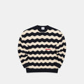 Winter3 / Essentials Knitted Wavy Sweat - Nightfall