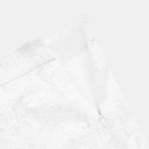 Boat / Essentials W Lace Long Skirt - White