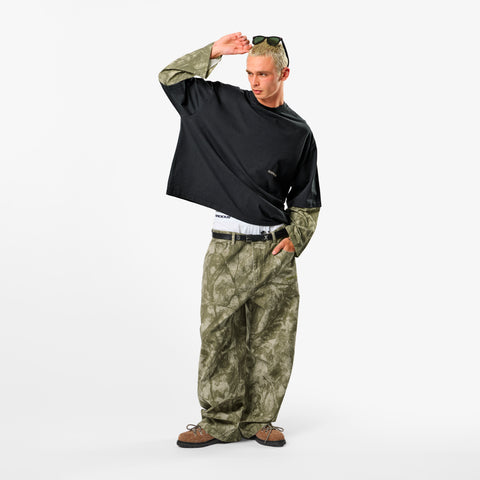 Softground / Essentials Layered Longsleeve - Graphite & Faded Leafs