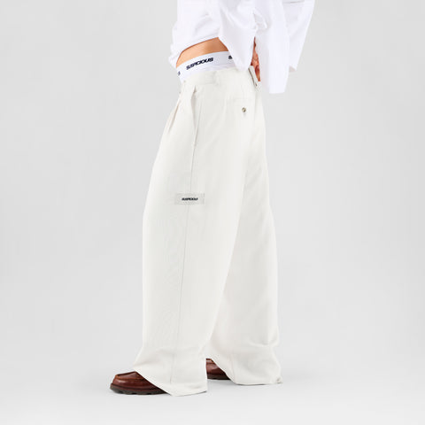 Boat / Essentials Pleated Pants - Natural