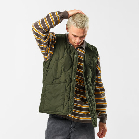 Softground / Essentials Quilted Vest w Pocket - Hunter