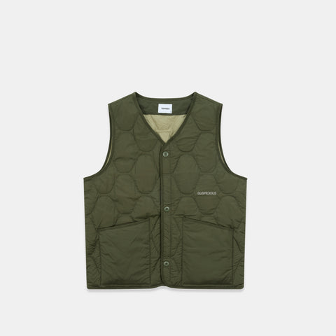 Softground / Essentials Quilted Vest w Pocket - Hunter
