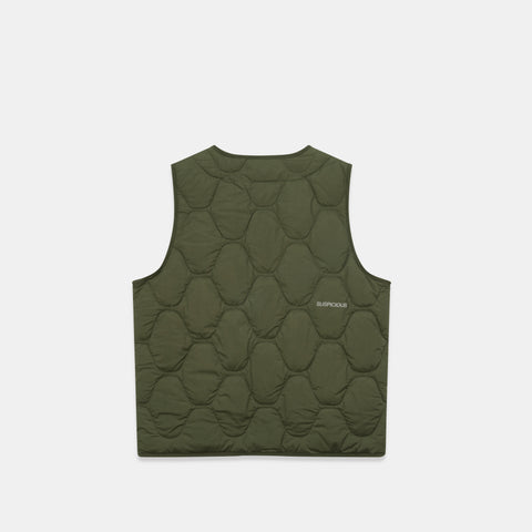 Softground / Essentials Quilted Vest w Pocket - Hunter