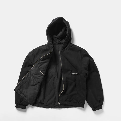 Fall 1 / Essentials Reversible Canvas Hooded Jacket - Black