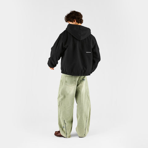 Fall 1 / Essentials Reversible Canvas Hooded Jacket - Black