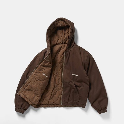 Fall 1 / Essentials Reversible Canvas Hooded Jacket - Espresso