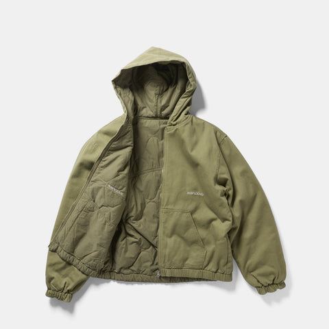 Fall 1 / Essentials Reversible Canvas Hooded Jacket - Lichen Green