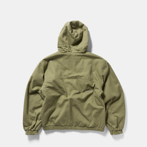 Fall 1 / Essentials Reversible Canvas Hooded Jacket - Lichen Green