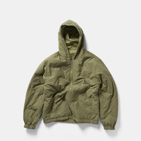 Fall 1 / Essentials Reversible Canvas Hooded Jacket - Lichen Green