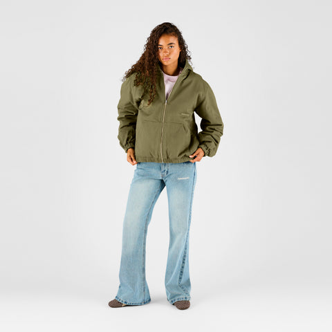 Fall 1 / Essentials Reversible Canvas Hooded Jacket - Lichen Green