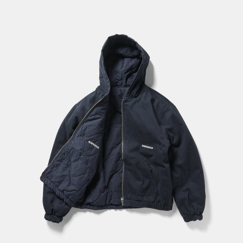 Fall 1 / Essentials Reversible Canvas Hooded Jacket - Navy